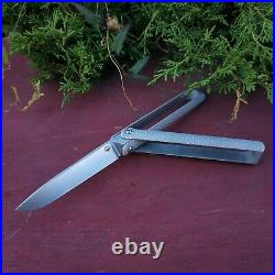 Pocket knife EDC Faun from Atroposknife spear point blade Folding tactical knife