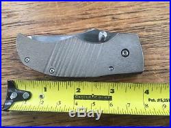 Pohan Leu Custom Folding Knife With John Gray Regrind & Mark (authorized) Stubby