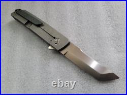 Pohan Leu Custom Knives Hamachi, Scandi Grind, Zirconium Bolster, Silver LSCF