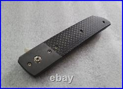 Pohan Leu Custom Knives Hamachi, Scandi Grind, Zirconium Bolster, Silver LSCF