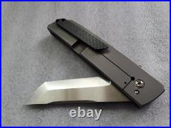 Pohan Leu Custom Knives Hamachi, Scandi Grind, Zirconium Bolster, Silver LSCF