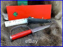Pre 64 Vintage 6334 Puma Frogman Divers Stainless Knife With Sheath In Red Box