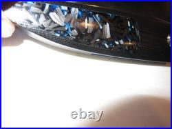 Pre Owned New John Arnold Oyster Black G10 & Shred Carbon Fiber Folder Knife