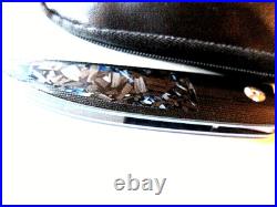 Pre Owned New John Arnold Oyster Black G10 & Shred Carbon Fiber Folder Knife