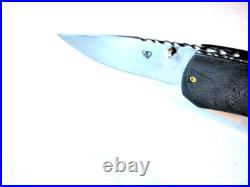 Preowned Mint Custom Aaron Frederick Liner lock Tactical Folder