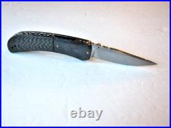 Preowned Mint Custom Aaron Frederick Liner lock Tactical Folder