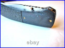 Preowned Mint Custom Aaron Frederick Liner lock Tactical Folder