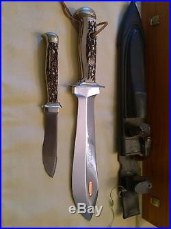 Puma Waidblatt Super Set Knife with Original Sheath and Original Box 1980