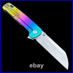 QSP Penguin Plus Knife QS130XL-A. Satin 20cv Sheepfoot Custom Circles Pattern