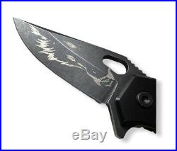 QUARTERMASTER KNIVES/BLACKWOLF Mr. ROPER EVICTION Edition. Titanium Limo Tint