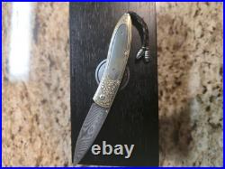 Quarterly One Of A Kind William Henry Pocket Knife. 24k Koftgari Natural Topaz