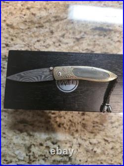 Quarterly One Of A Kind William Henry Pocket Knife. 24k Koftgari Natural Topaz