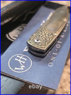 Quarterly One Of A Kind William Henry Pocket Knife. 24k Koftgari Natural Topaz