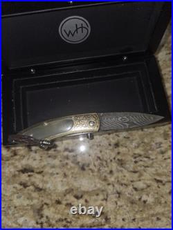 Quarterly One Of A Kind William Henry Pocket Knife. 24k Koftgari Natural Topaz