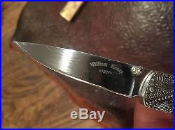 Rare 1-100 1997 William Henry Custom Folding Knife T10 Lancet Sterling Silver