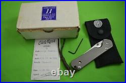 RARE 1995 Chris Reeve CRK Large P SEBENZA, Original Box, Pouch, Tool, COA