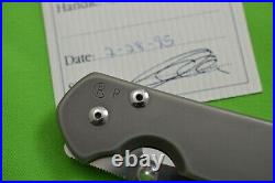 RARE 1995 Chris Reeve CRK Large P SEBENZA, Original Box, Pouch, Tool, COA