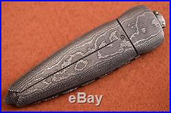 RARE Al Dippold THE SCARAB, Damascus Liner-Lock Folding Knife, ONE-OF-A-KIND