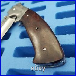 RARE HUGE 11 5/8 Pat Crawford Knives Custom Kasper tactical folding knife