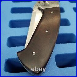 RARE HUGE 11 5/8 Pat Crawford Knives Custom Kasper tactical folding knife