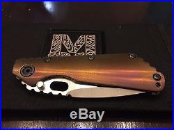 RARE Mick Strider Custom Knife SMF Titanium MSC