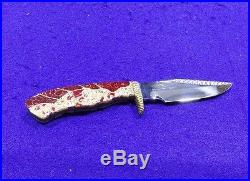 Rare One Of A Kind Custom Painted Pony/randall Exotic Stone Hunting Knifenr
