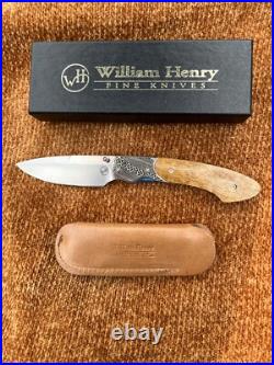 RARE WILLIAM HENRY FOLDING KNIFE T12 PC1, LTD. ED. #39 of 100