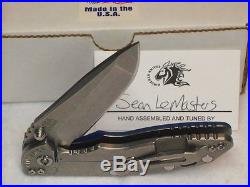 Rick Hinderer Knives Xm18 3.5 Titanium Linersblue G-10 Scalesedc Flipper Knife