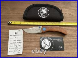 Rainy Day Knives Custom Hamon Blade WithVintage Micarta Handle