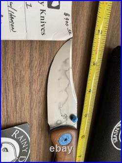 Rainy Day Knives Custom Hamon Blade WithVintage Micarta Handle