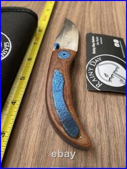 Rainy Day Knives Custom Hamon Blade WithVintage Micarta Handle