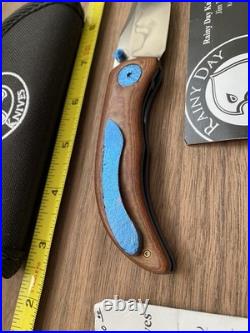 Rainy Day Knives Custom Hamon Blade WithVintage Micarta Handle