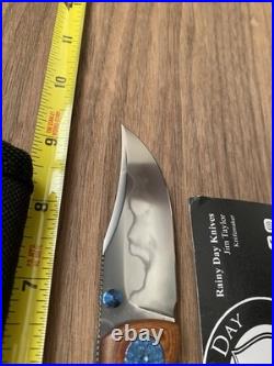 Rainy Day Knives Custom Hamon Blade WithVintage Micarta Handle