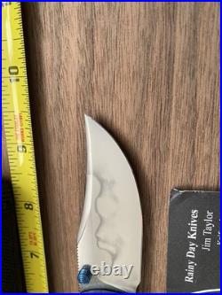Rainy Day Knives Custom Hamon Blade WithVintage Micarta Handle