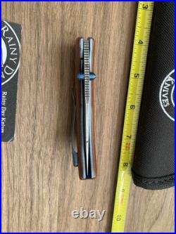 Rainy Day Knives Custom Hamon Blade WithVintage Micarta Handle