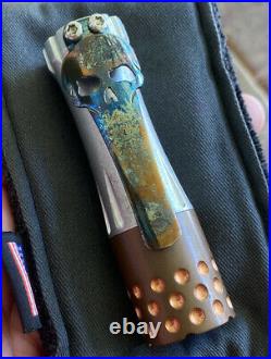 Ramon Chaves Knives Custom Flashlight Torch Clip Cobalt Limited Edition