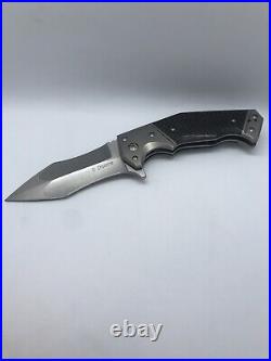 Randy Doucette Serpent Custom Folding Knife Used