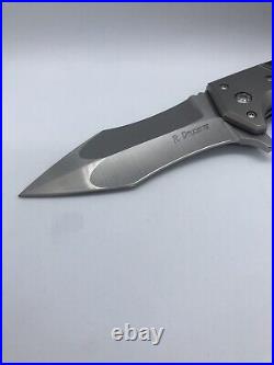 Randy Doucette Serpent Custom Folding Knife Used