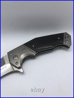 Randy Doucette Serpent Custom Folding Knife Used
