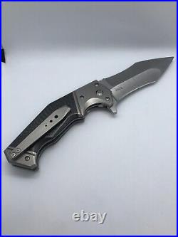 Randy Doucette Serpent Custom Folding Knife Used