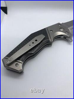 Randy Doucette Serpent Custom Folding Knife Used