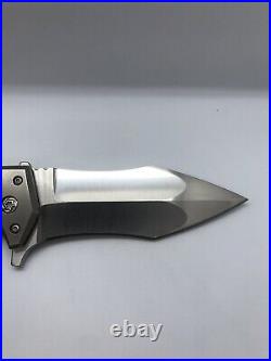 Randy Doucette Serpent Custom Folding Knife Used