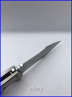 Randy Doucette Serpent Custom Folding Knife Used