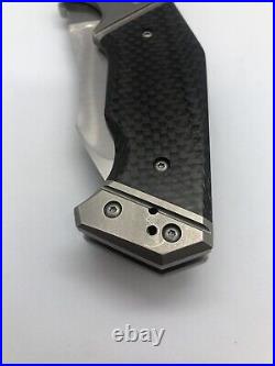 Randy Doucette Serpent Custom Folding Knife Used