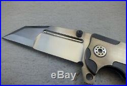 Rare Andre De Villiers (adv) Custom Tactical Invader Flipper Knife Not Butcher