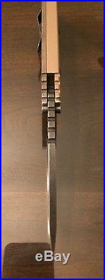 Rare Authentic Strider Knives SMF Folder Aluminum 3/4 grind