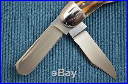 Rare, BILL RUPLE STAG 5-BLADE SOWBELLY, New From The Maker