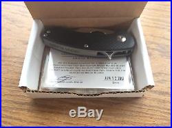 Rare Brous Blades Silent Solder Flipper Knife Carbon Fiber 2.5 Custom Usa Made