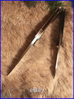 Rare Custom Tactical Folding Knife Set Of 2 By John Greco Knives 8670 Steel USA