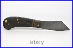 Rare JACKDAW custom Slipjoint Knife, Damascus/Morta/Brass, by Nicolas Weber